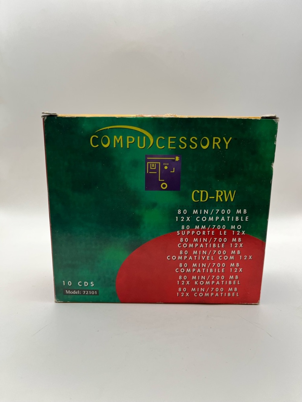 Compucessory Green CD-RW 10-Pack - Rewritable Discs
